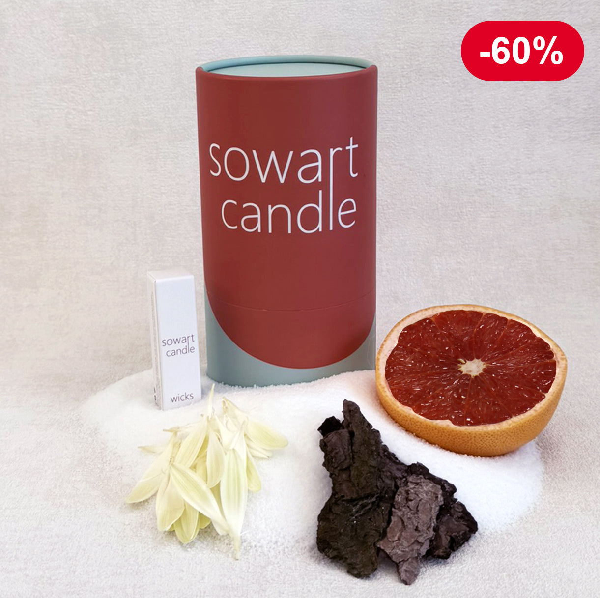 SOWART MIRANDA - Vela Perfumada, 500gr